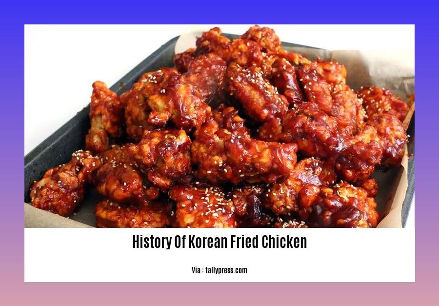 history of korean fried chicken
