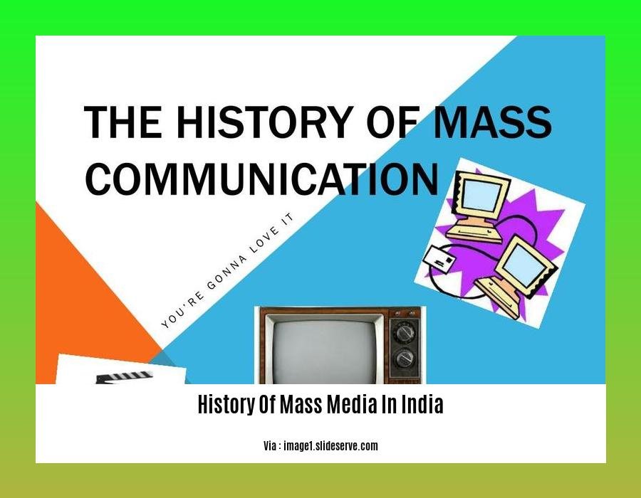 history of mass media in india