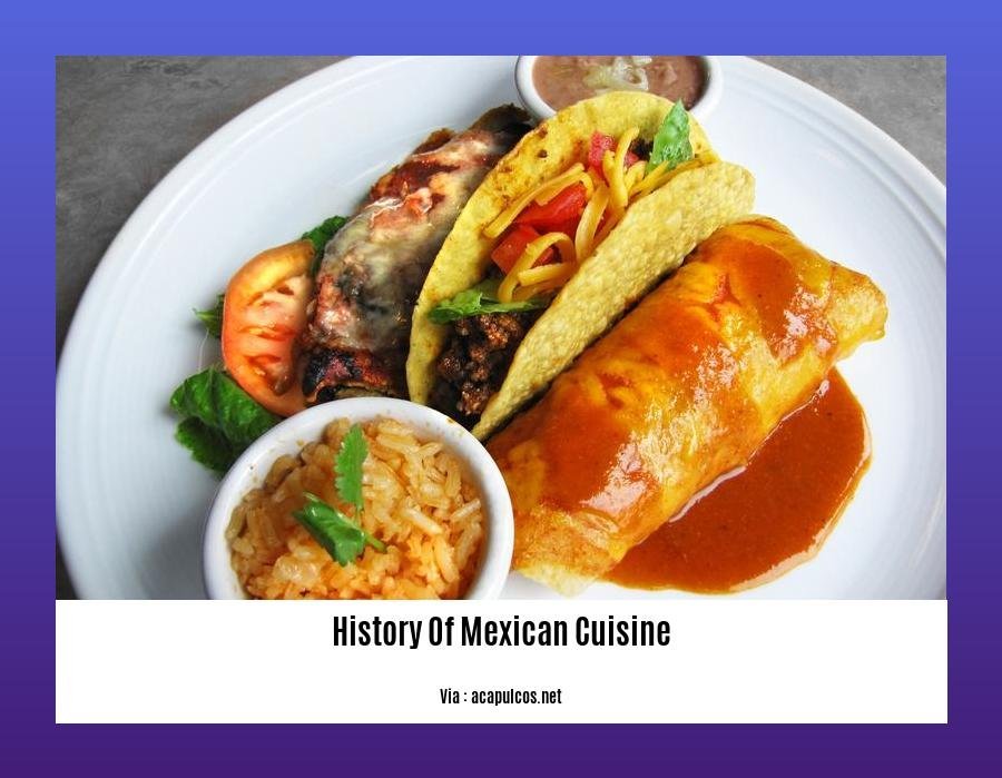 history of mexican cuisine