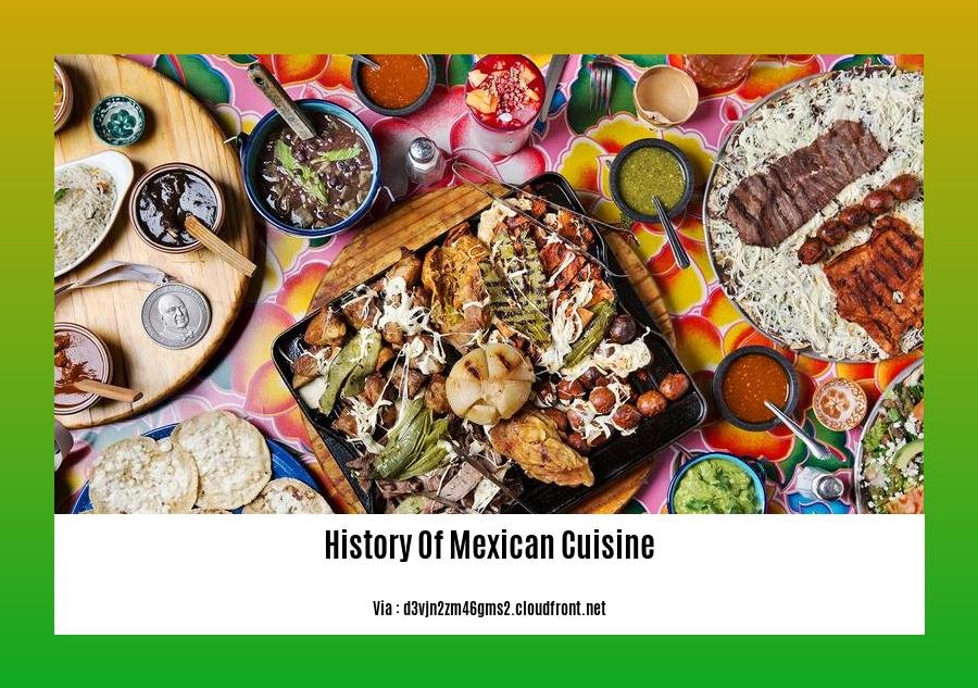 history of mexican cuisine