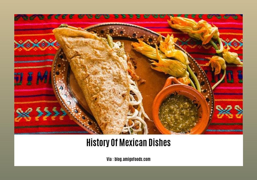 history of mexican dishes