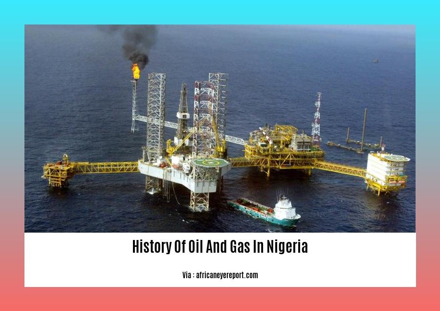 history of oil and gas in nigeria