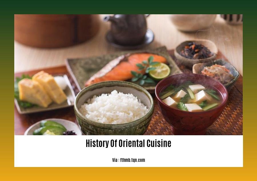 history of oriental cuisine