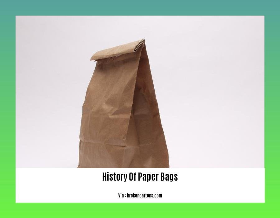 history of paper bags