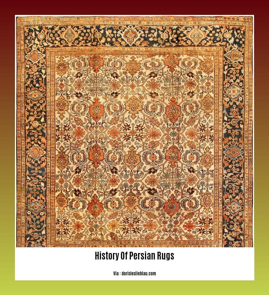 history of persian rugs