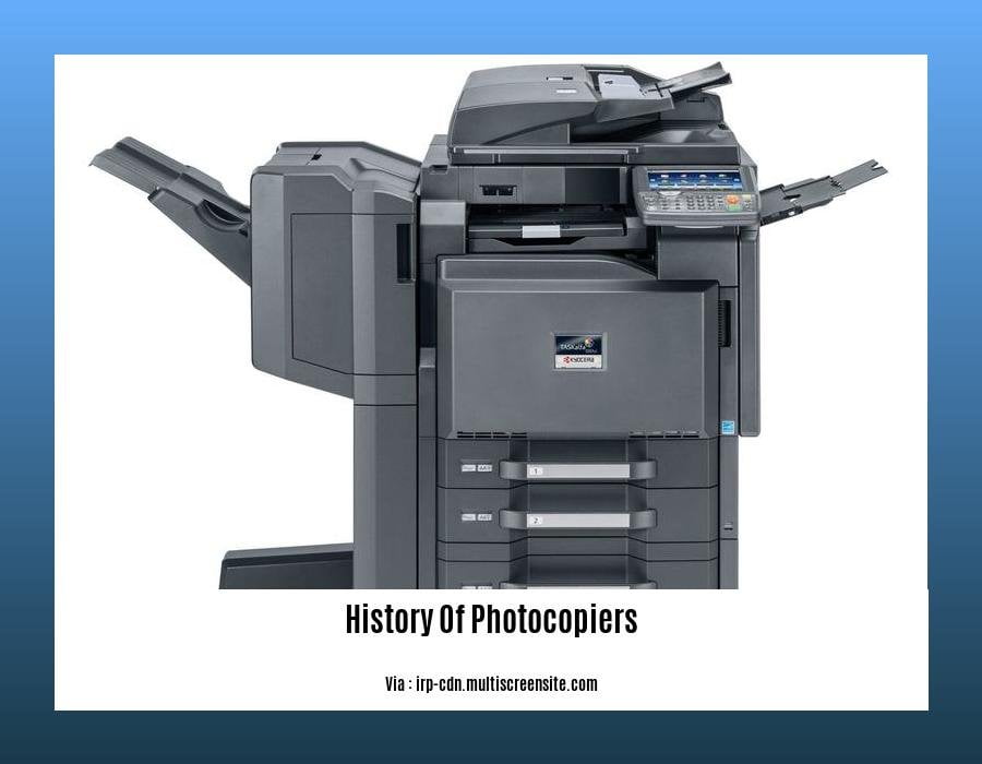 history of photocopiers