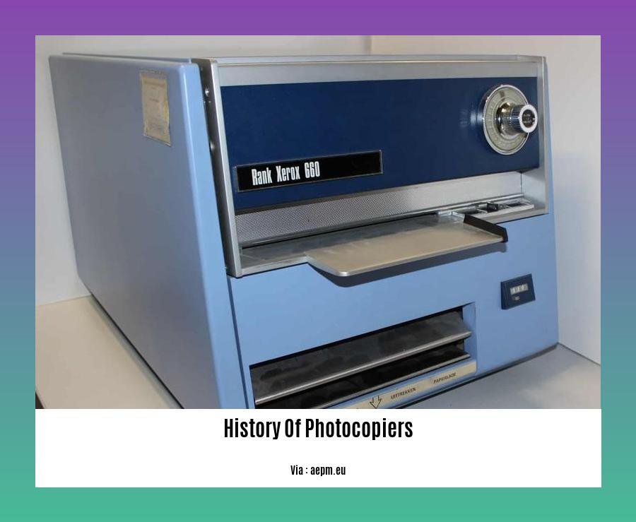 history of photocopiers