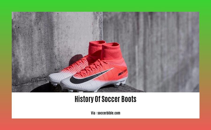 history of soccer boots