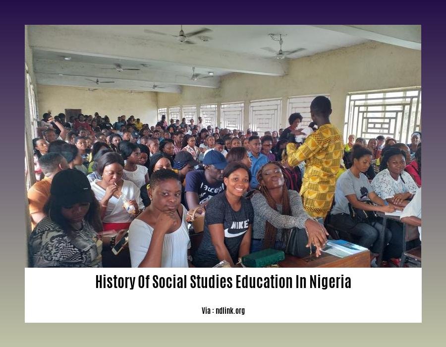 history of social studies education in nigeria