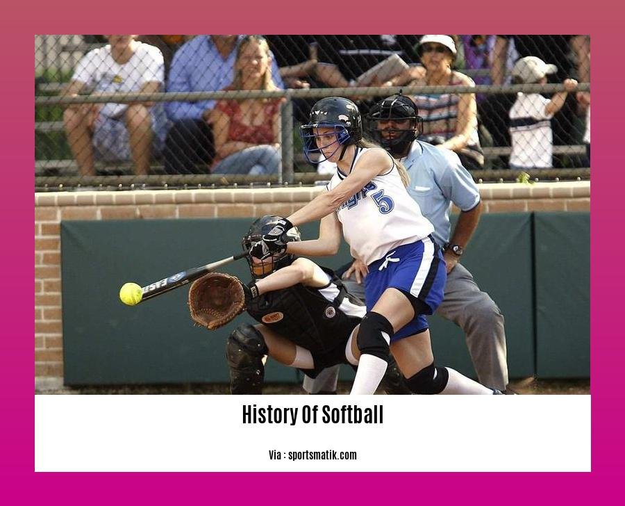 history of softball