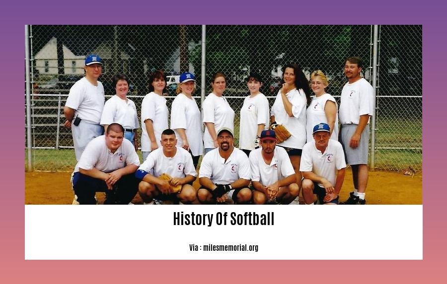 history of softball 2