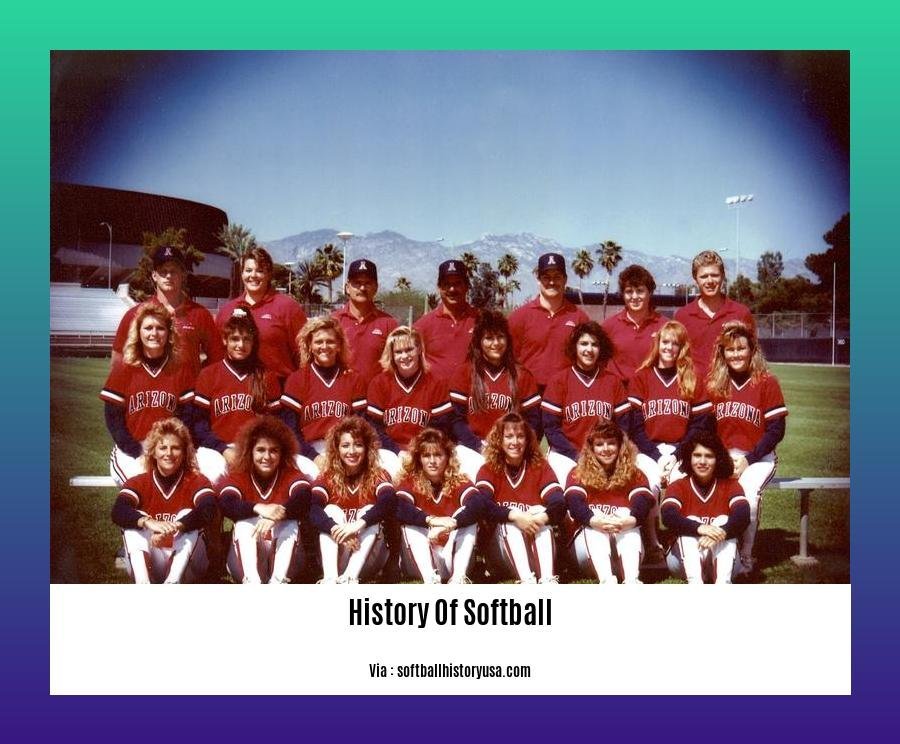 history of softball