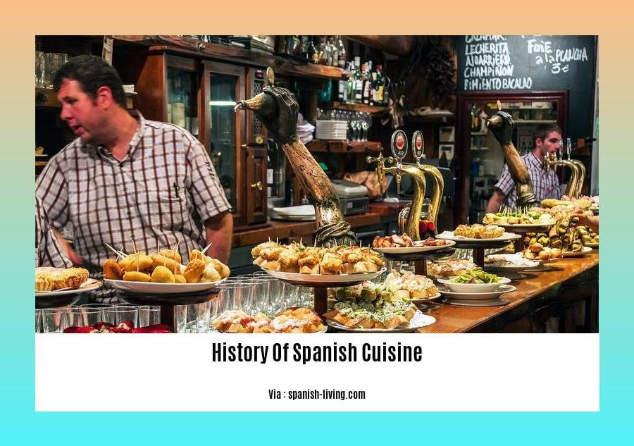 history of spanish cuisine