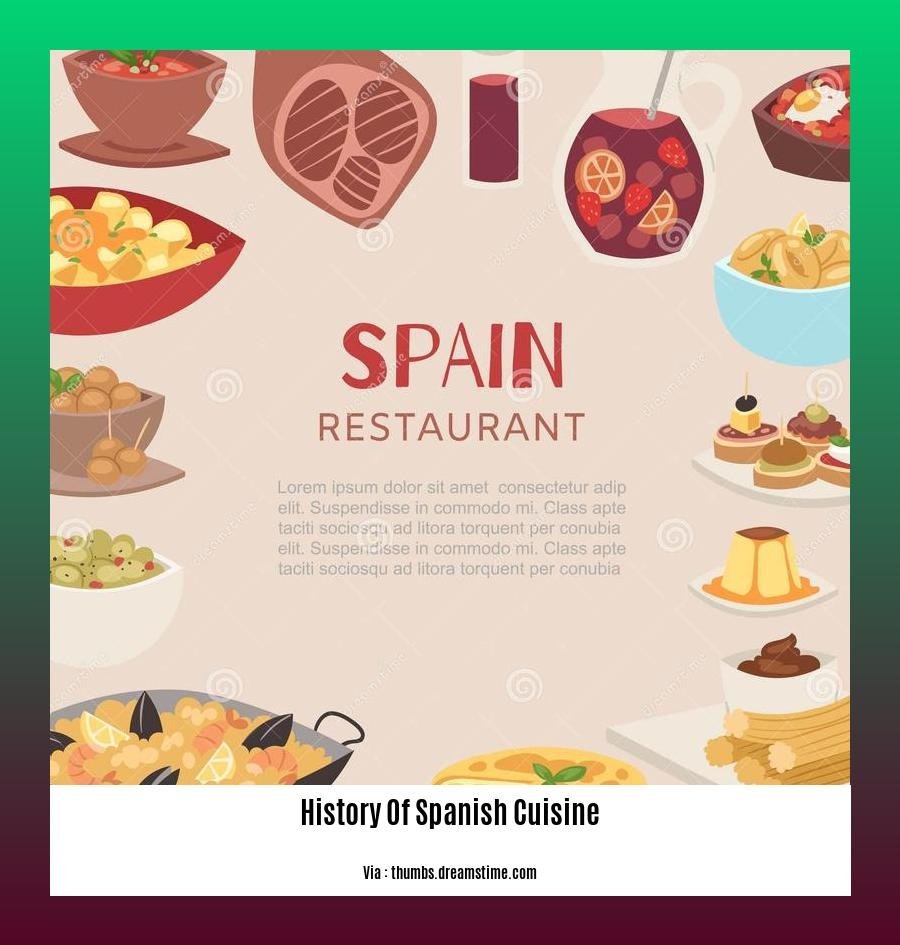 history of spanish cuisine