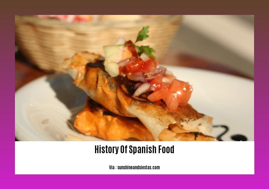 history of spanish food 2
