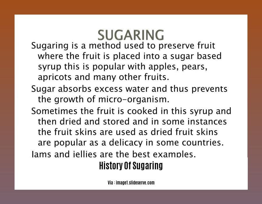 history of sugaring 2