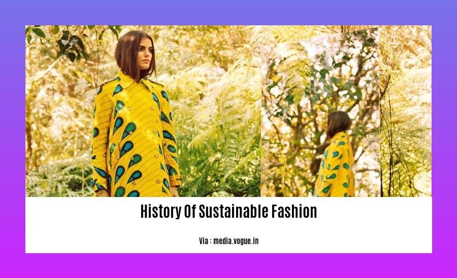 history of sustainable fashion