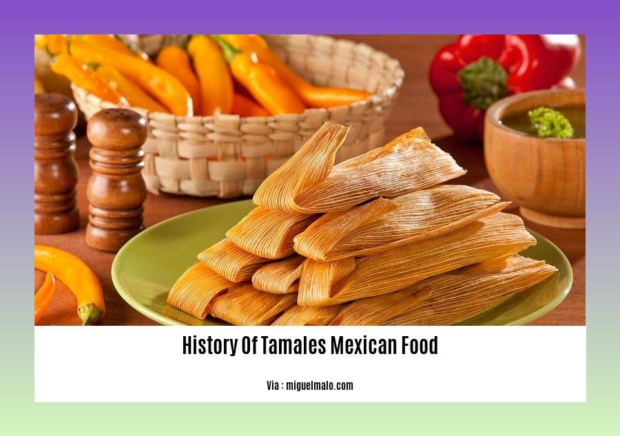 history of tamales mexican food