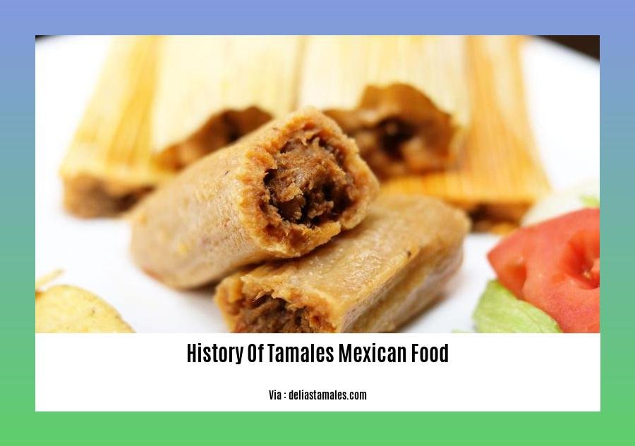 history of tamales mexican food
