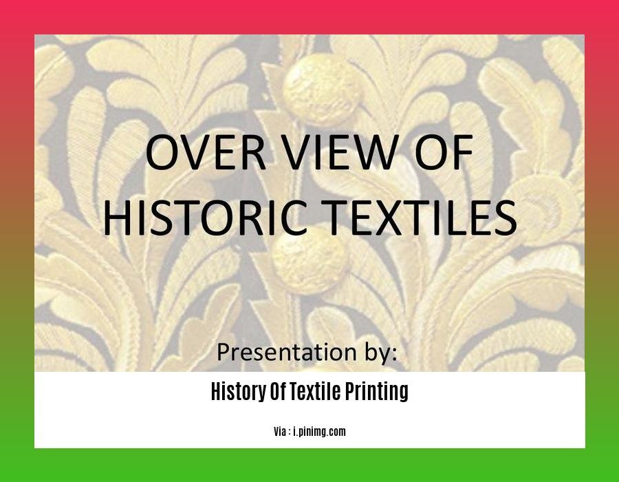 history of textile printing