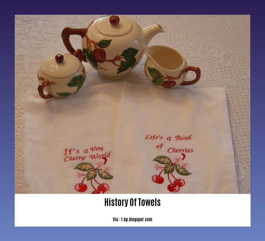 history of towels