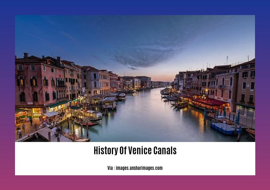 history of venice canals
