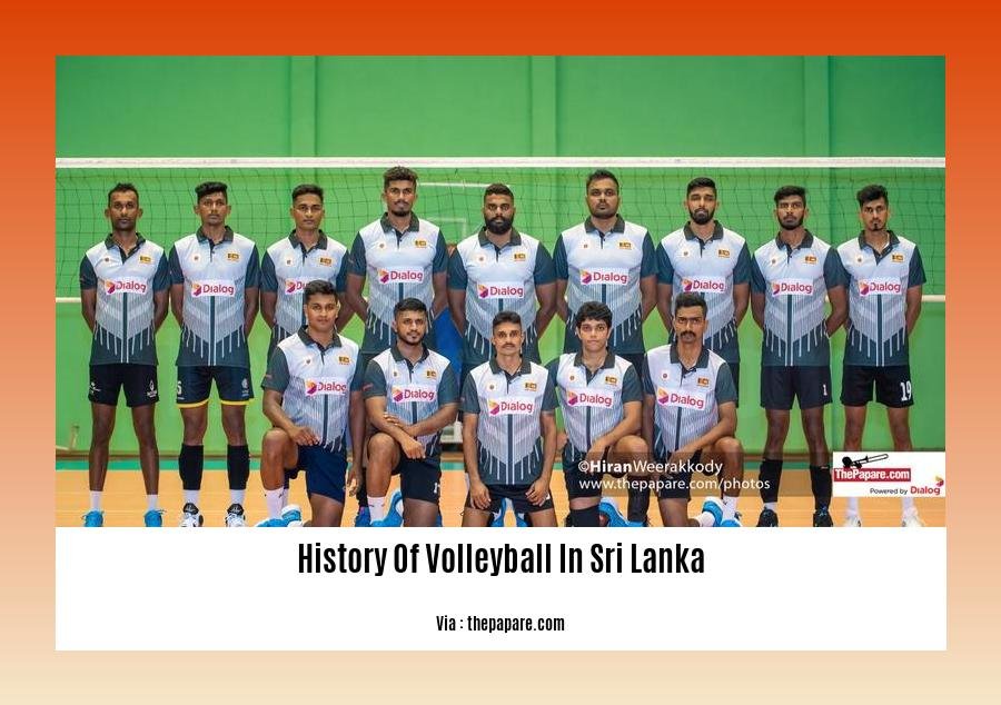 history of volleyball in sri lanka