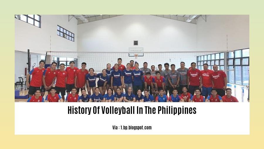 history of volleyball in the philippines