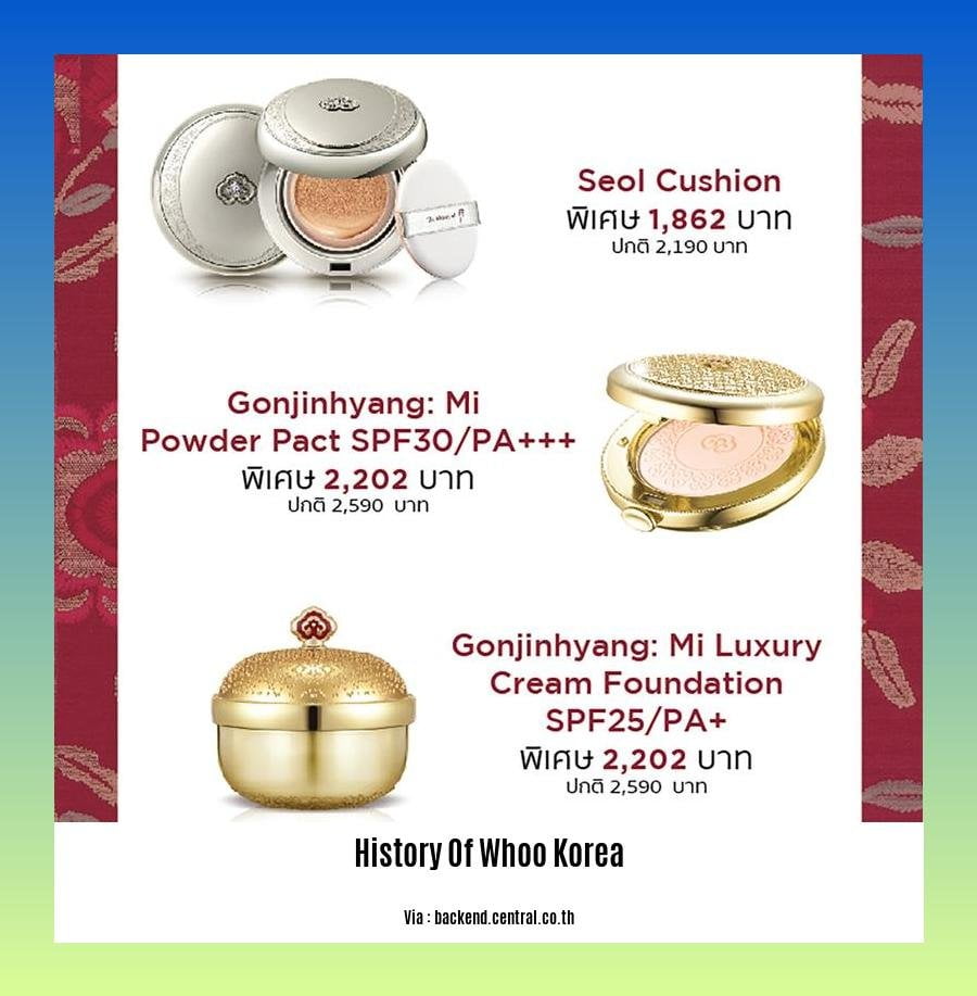 history of whoo korea