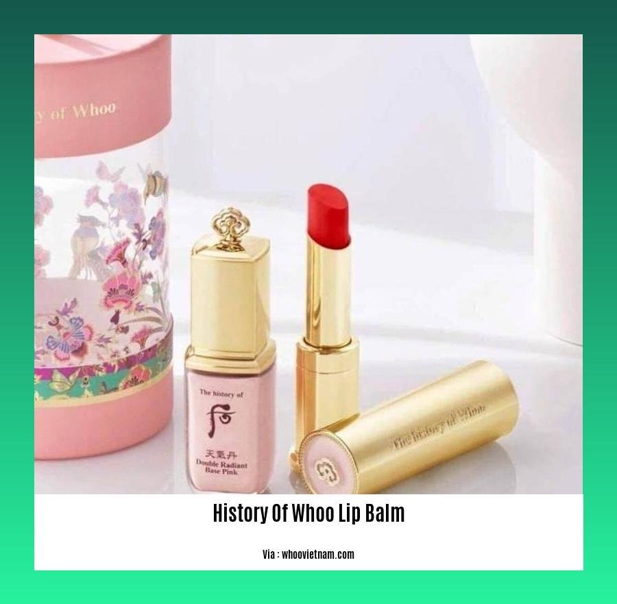 history of whoo lip balm