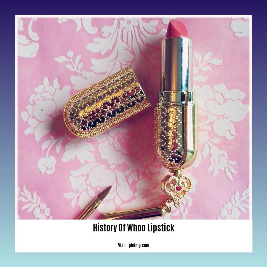 history of whoo lipstick