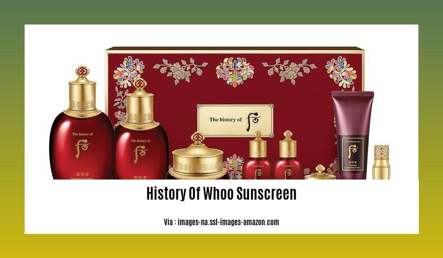 history of whoo sunscreen