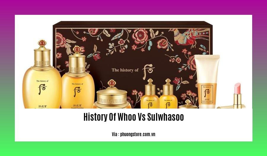 history of whoo vs sulwhasoo
