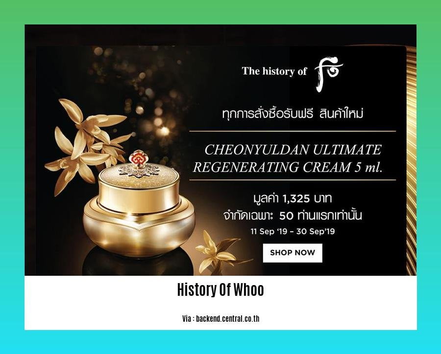 History of Whoo: Unveiling the Secrets of Korean Royal Beauty