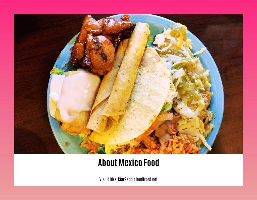 interesting facts about Mexico food