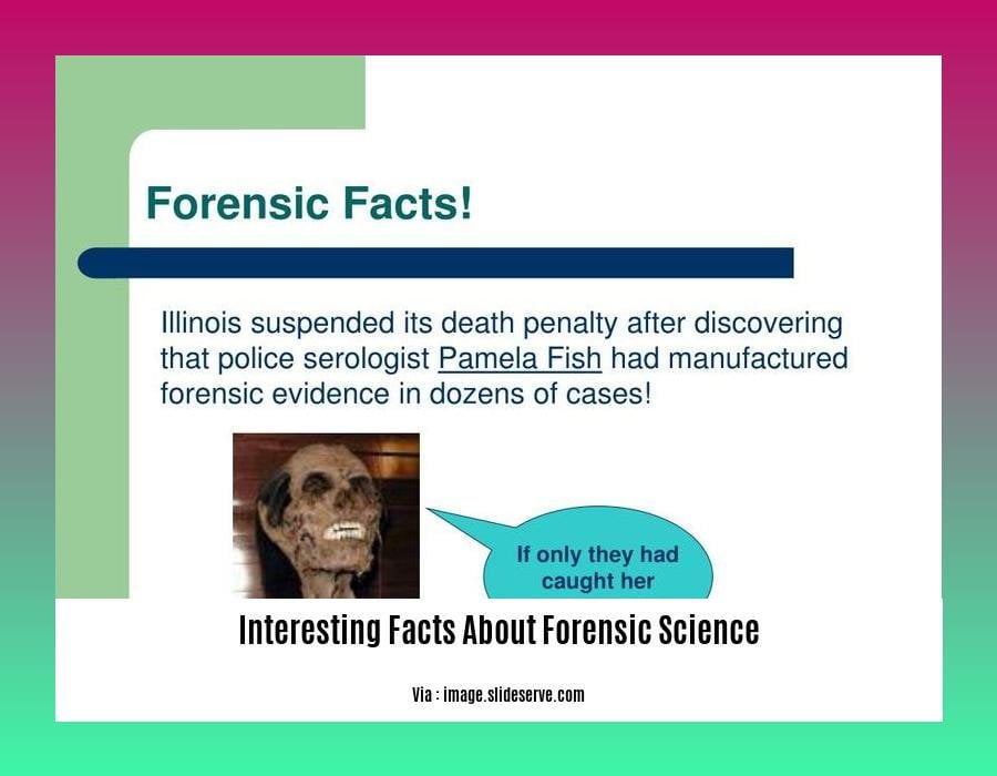 interesting facts about forensic science