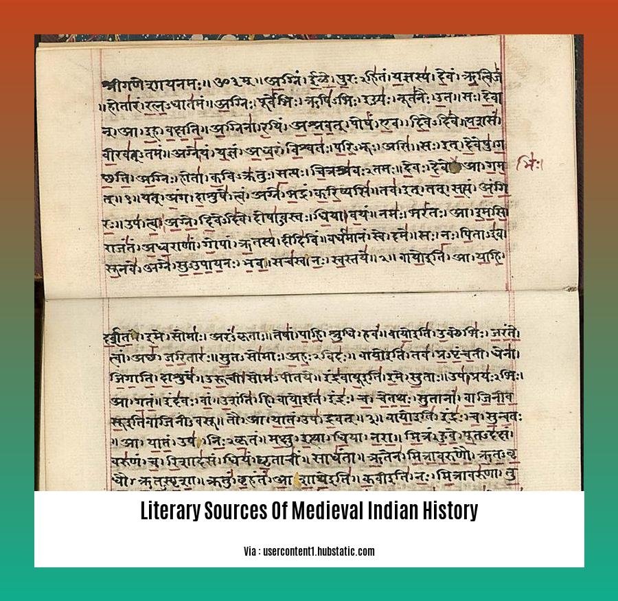 literary sources of medieval indian history
