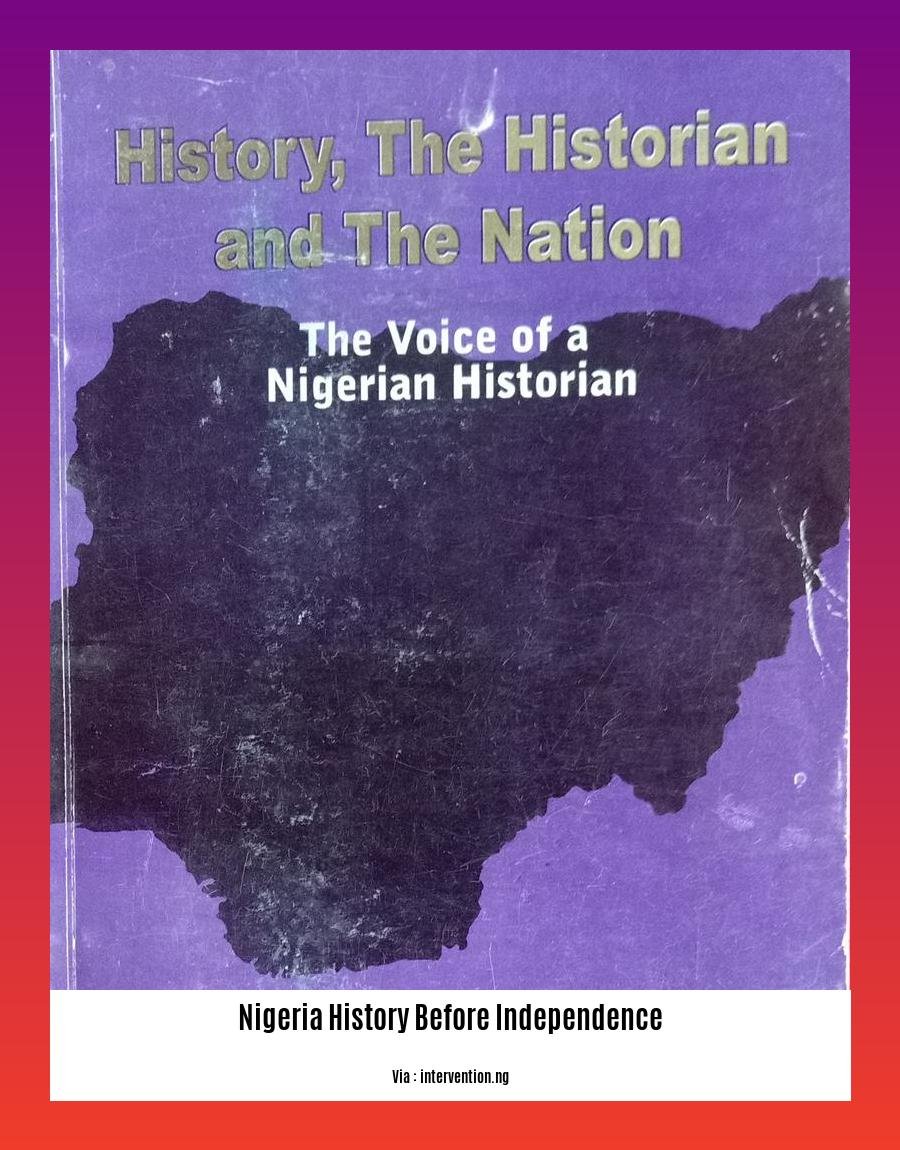 nigeria history before independence