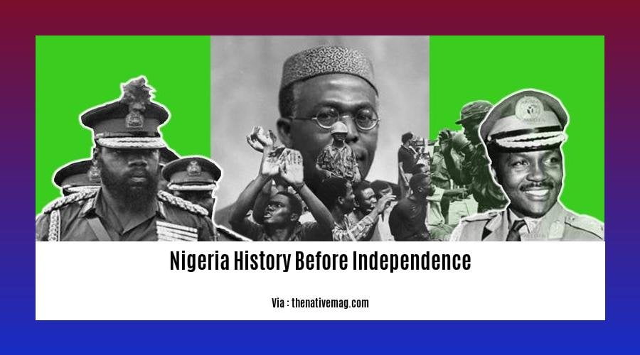 nigeria history before independence