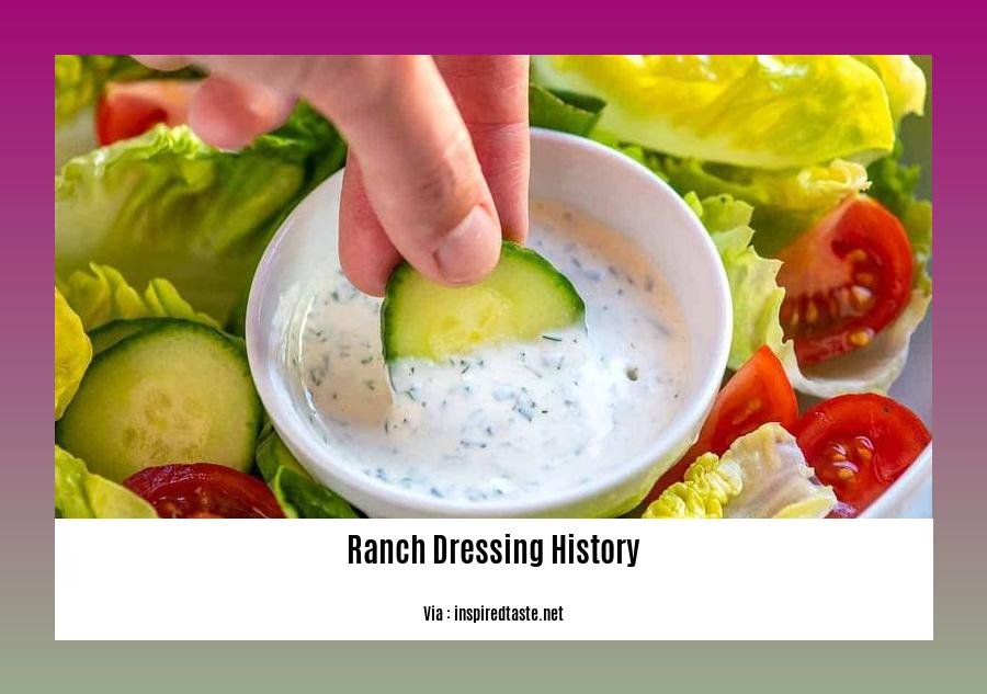 ranch dressing history