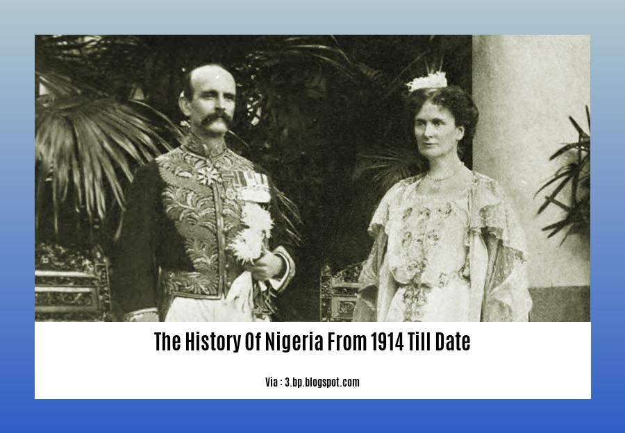 the history of nigeria from 1914 till date