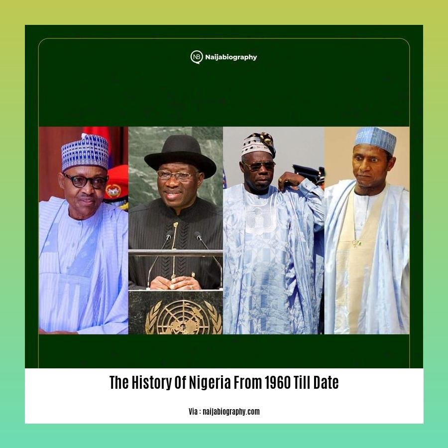 the history of nigeria from 1960 till date 2