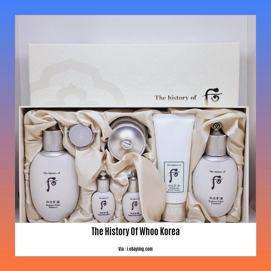 the history of whoo korea