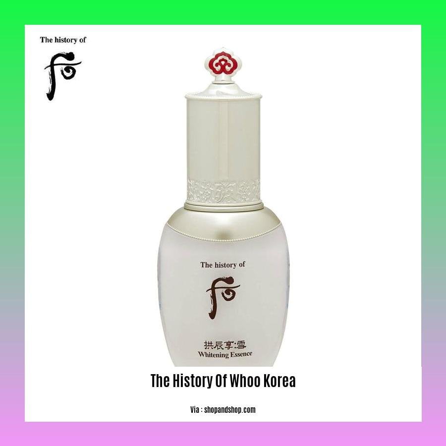 the history of whoo korea