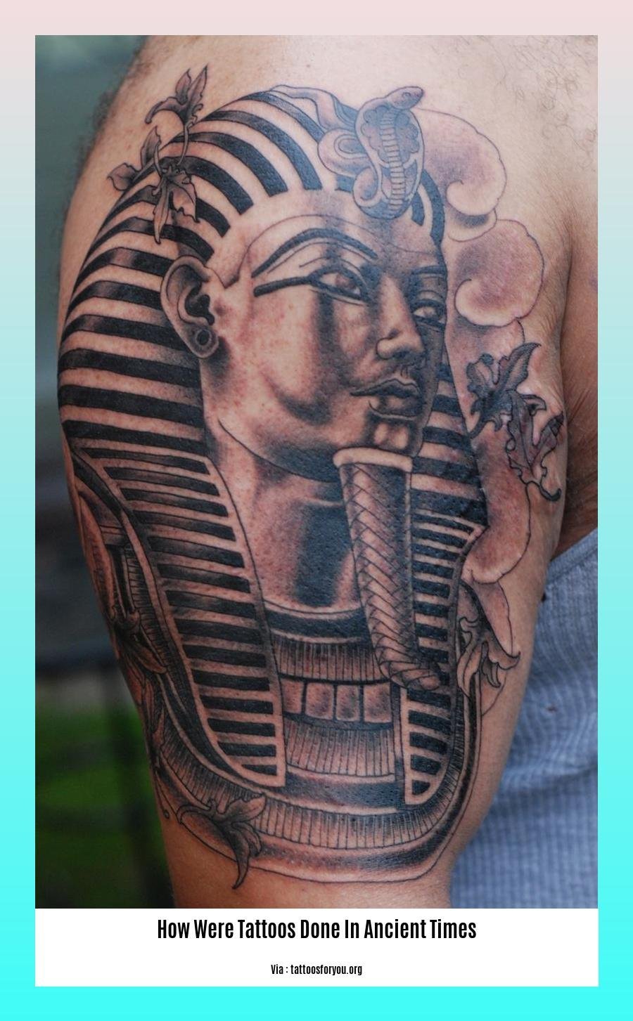 how were tattoos done in ancient times