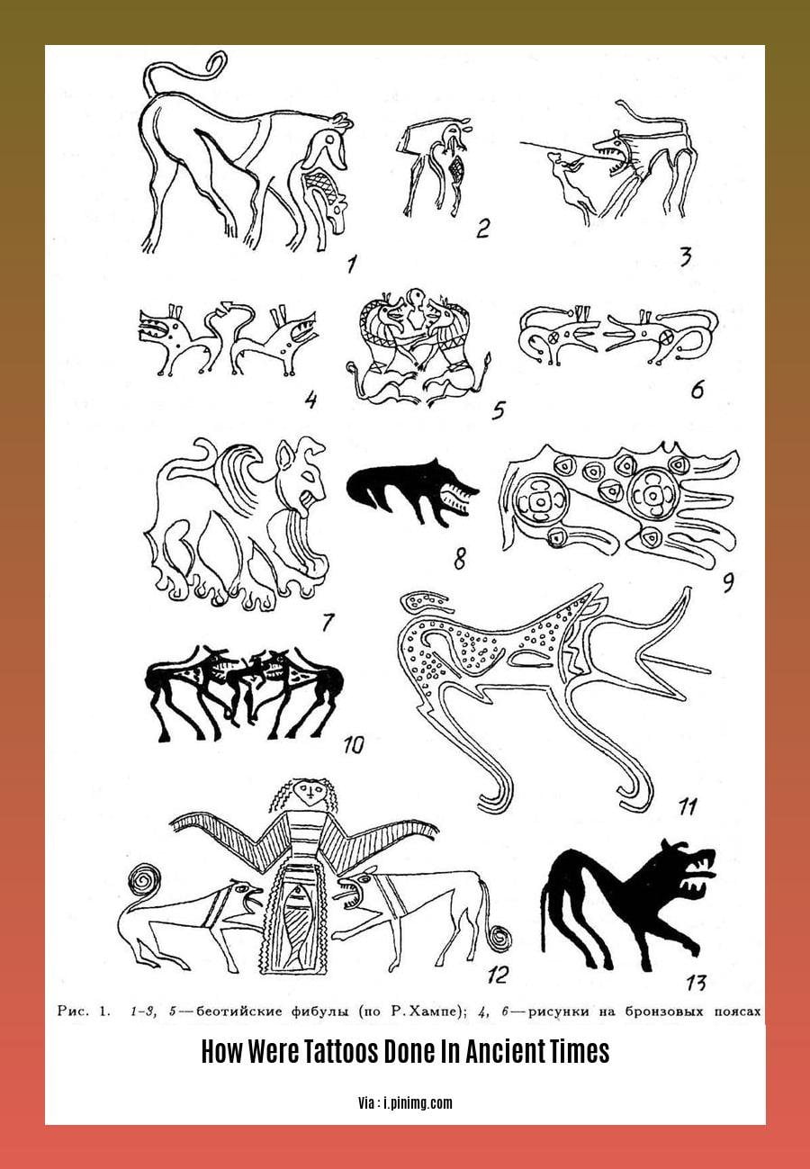 how were tattoos done in ancient times
