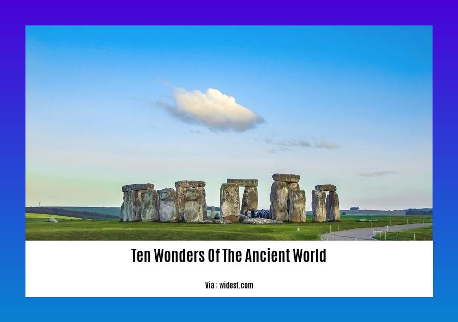ten wonders of the ancient world