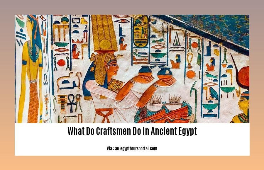 what do craftsmen do in ancient egypt