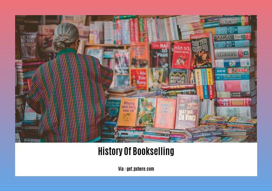 History Of Bookselling