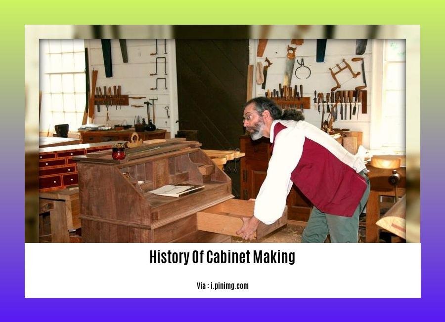 History Of Cabinet Making